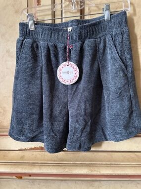 Umgee Navy Chenille Shorts with Pockets size Medium